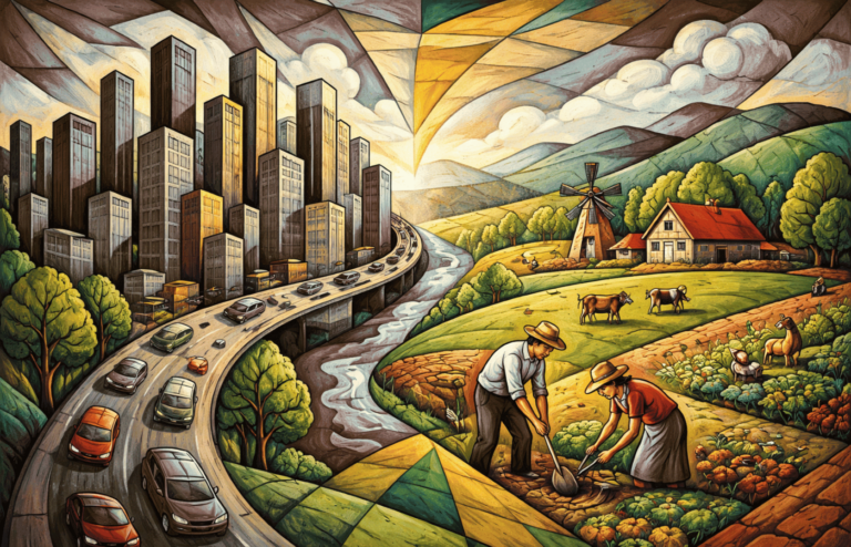 Şehirde yaşam köyde yaşam